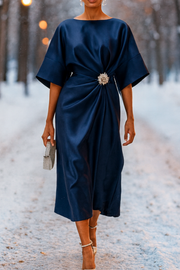 Anne Langes Abendkleid | Marineblau