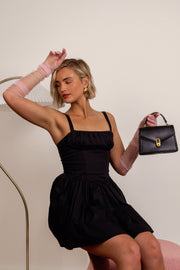 Elena | Strukturierte Damenhandtasche mit Top-Handle & goldfarbenem Verschluss – Elegante City-Bag
