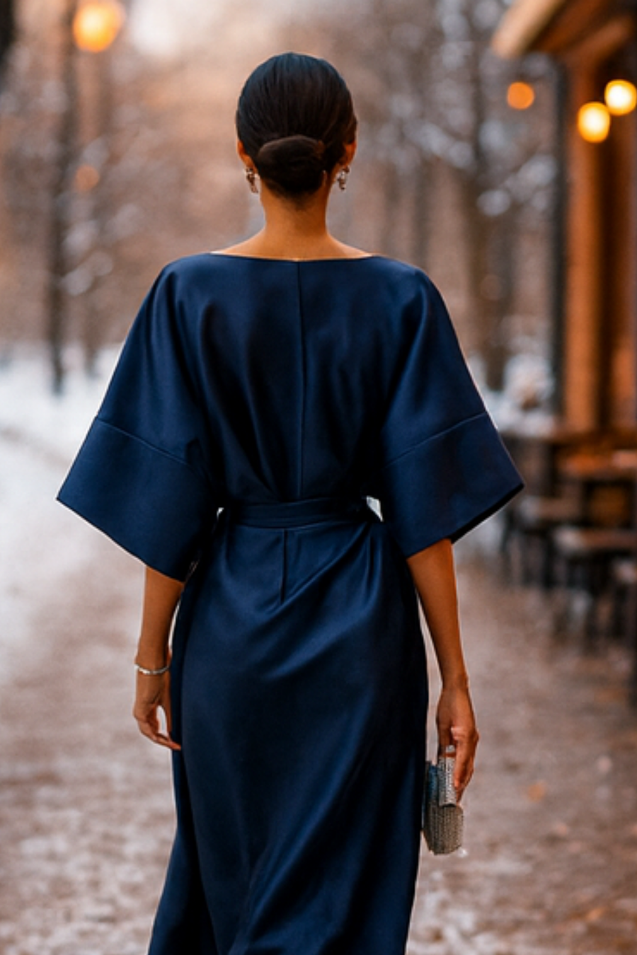 Anne Langes Abendkleid | Marineblau