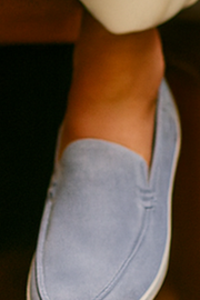 Chase Elegante Wildleder-Loafer | Hellblau