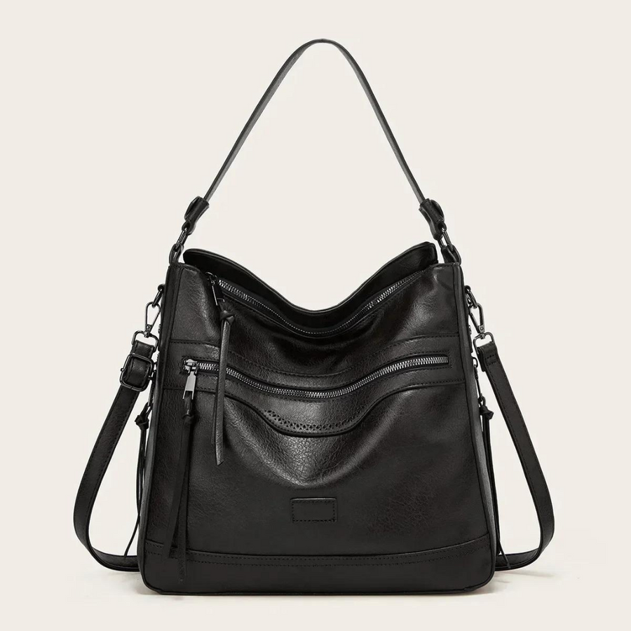 Damen Umhängetasche Vegan Leder – Elegante Schultertasche Groß