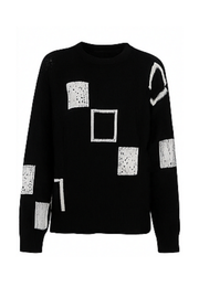 Ayla Strickpullover | Schwarz