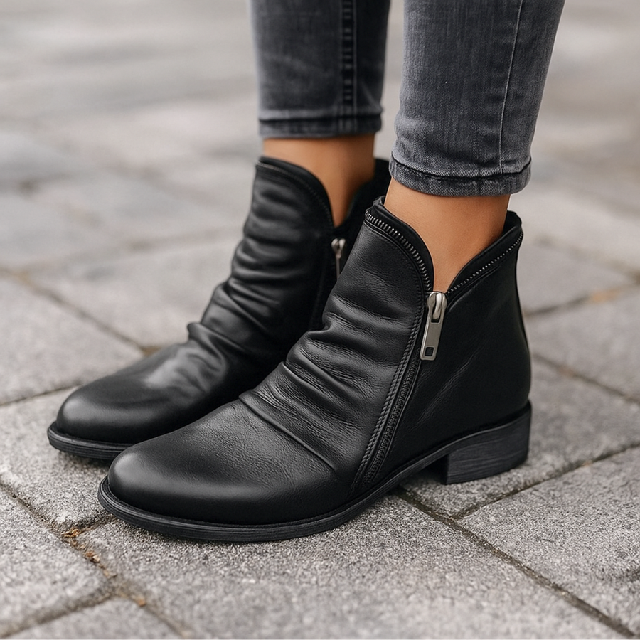 Keisha Orthopädische Ankle Boots | Schwarz