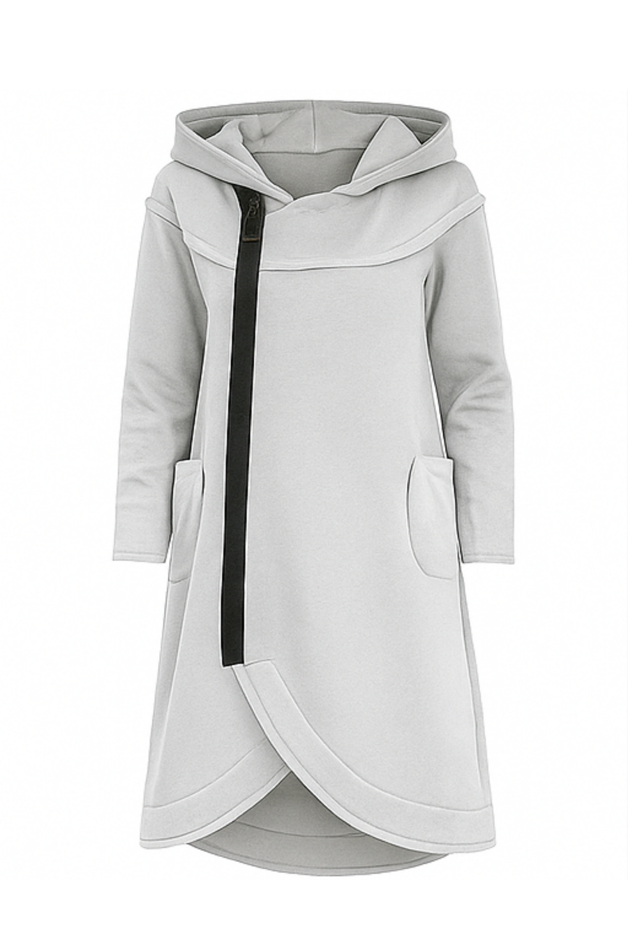 Nana Hoodie mit Reißverschluss | Weiß
