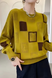Ayla Strickpullover | Gelb