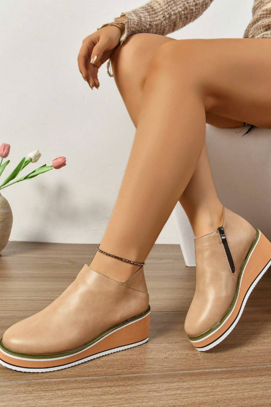 Trinity Stiefel | Beige