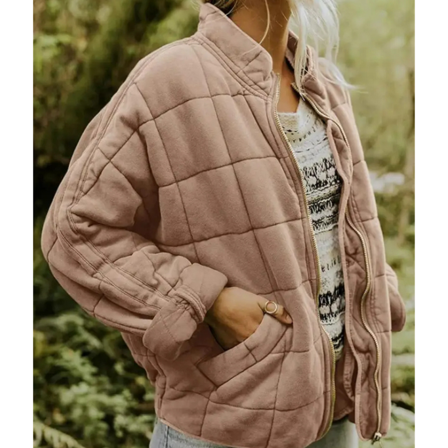 Damen Warme Reißverschluss Jacke