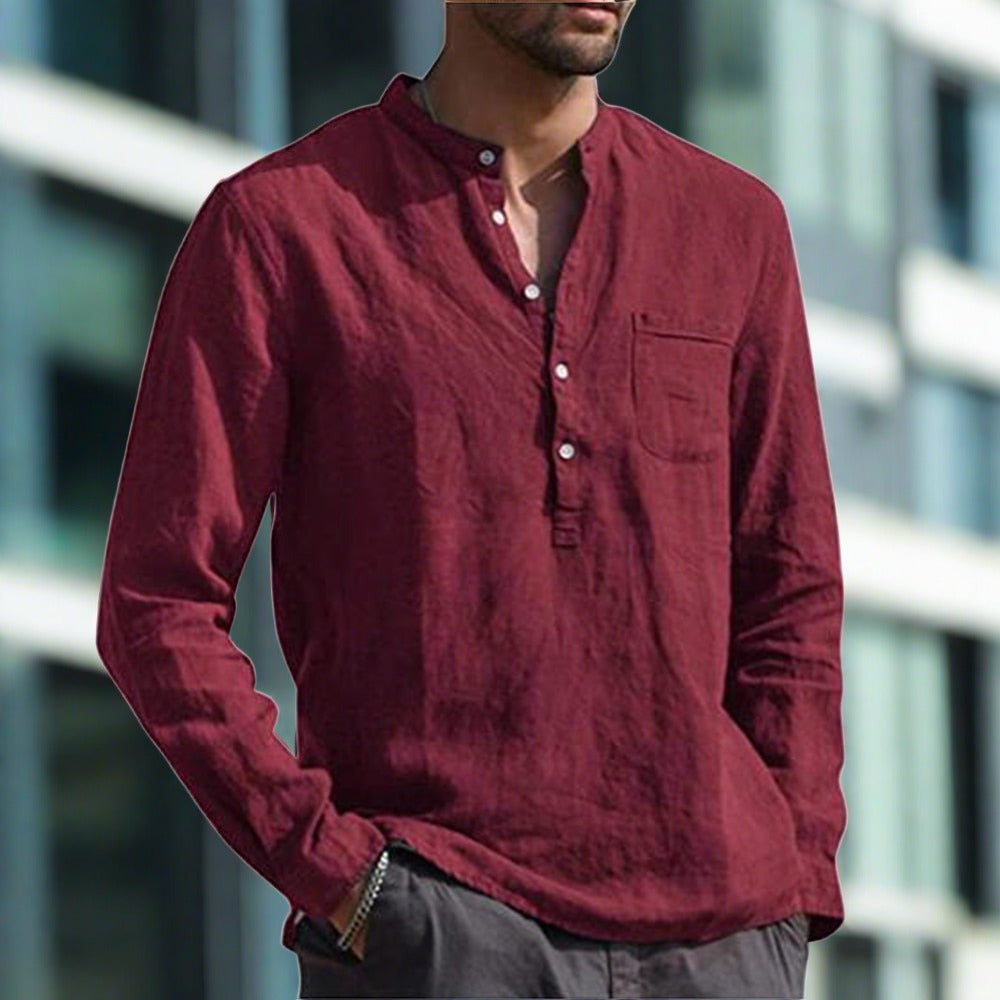 Cyrano | Schlankes Leinen-Komfort-Hemd