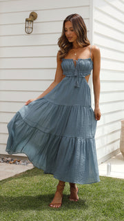 Damen Sommerkleid aus Viskose mit V-Ausschnitt und luftiger Passform