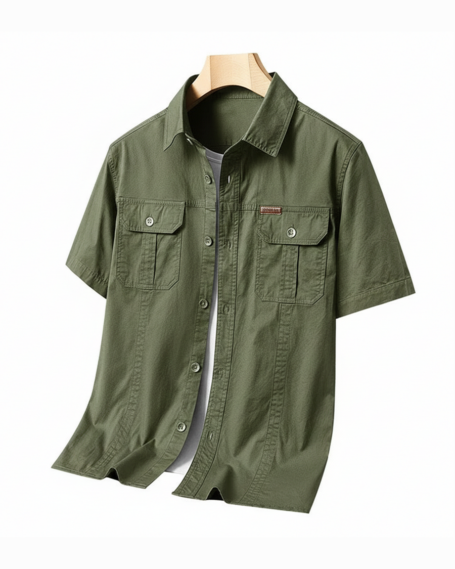 Leon | Sierra Kurzarmshirt mit edlem Finish