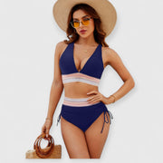 Raven | Bauchfreies Bikini-Set mit hoher Taille