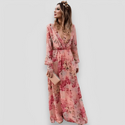 Elanisse - Stilvolles Maxikleid mit V-Ausschnitt