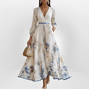 Klarise - Elegantes Kleid mit Wickel-V-Ausschnitt