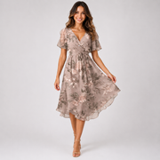 Elsinya - Anmutiges und fließendes Midi-Kleid