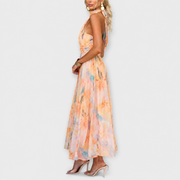 Elettra - Elegantes und Fließendes Kleid mit offenem Rücken