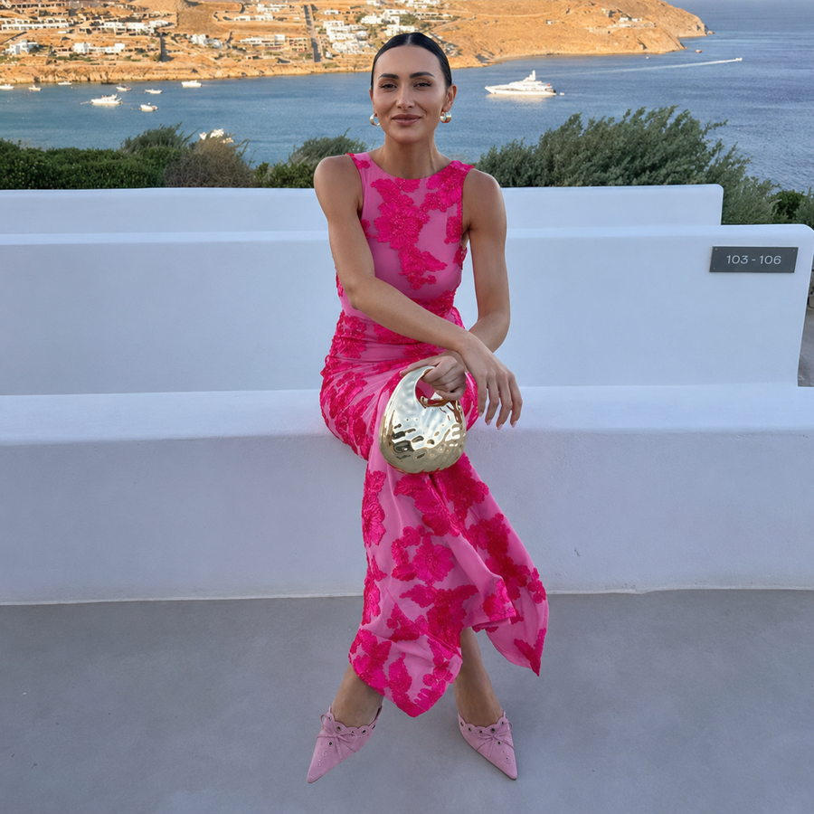 Genecia - Elegantes, fließendes Maxi-Kleid