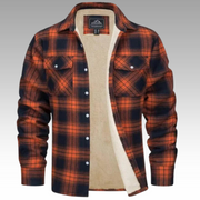 Truffel™ - Kariertes Truckerjacke mit Fleecefutter