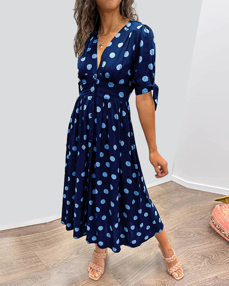 Daniela | Feminines Kleid mit Punktmuster