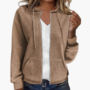 Kapuzen Sweatshirt mit Reißverschluss für Damen