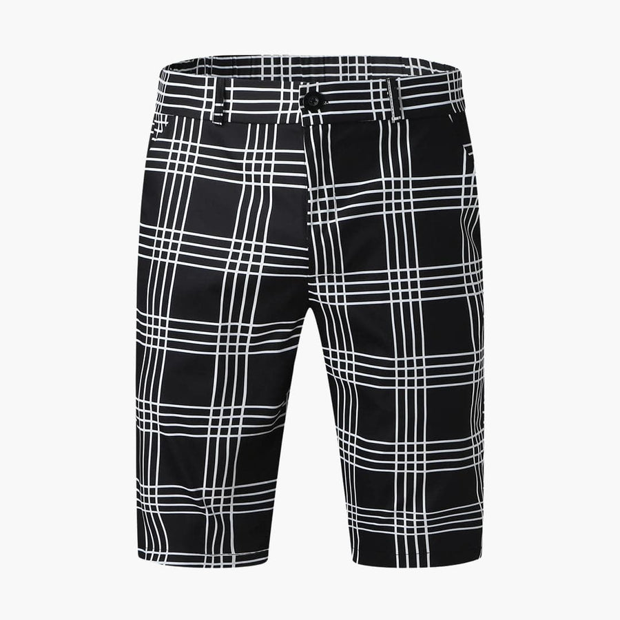 Herren Shorts mit Karomuster und Seitentaschen für Sommer