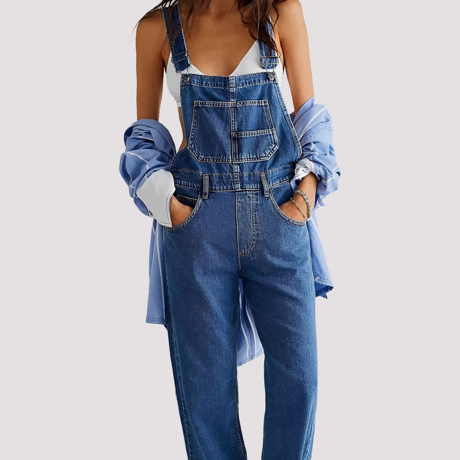 Sophie - Lässiger, locker sitzender Jeans-Jumpsuit für Damen