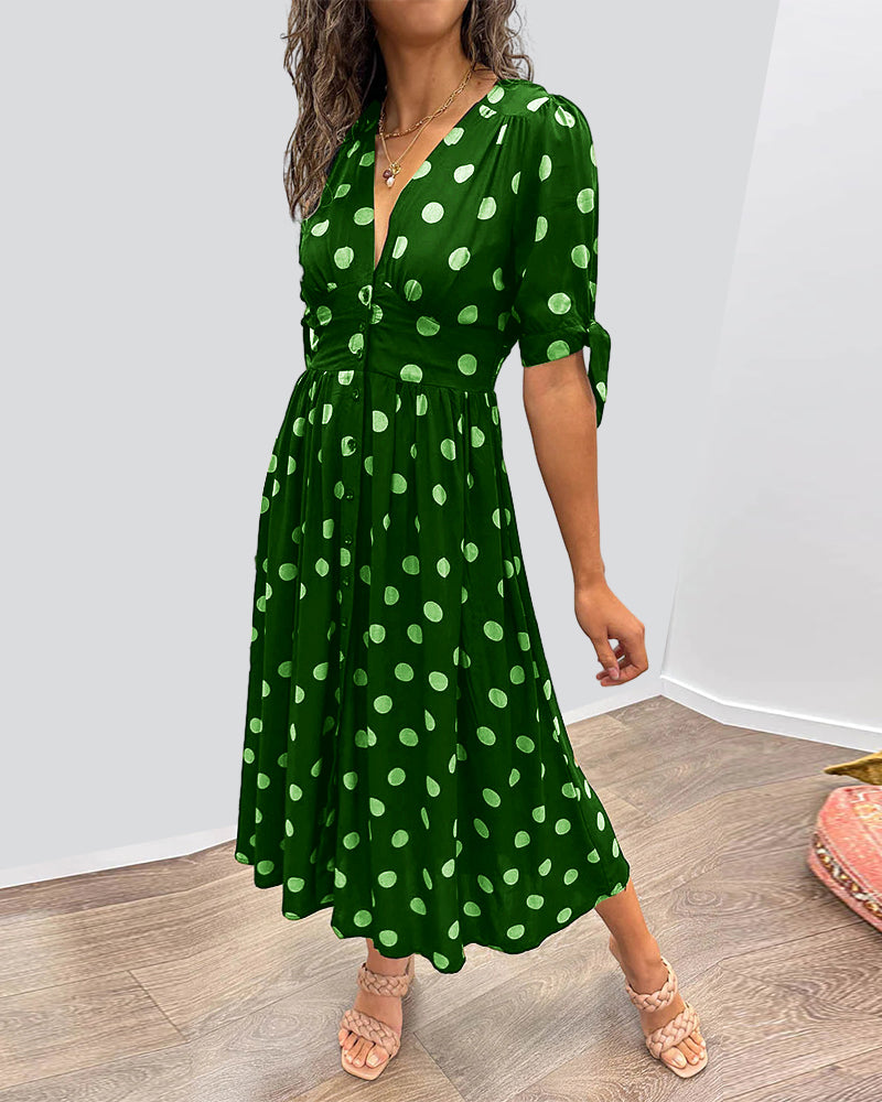 Daniela | Feminines Kleid mit Punktmuster