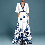Laure - Elegantes Kleid mit V-Ausschnitt