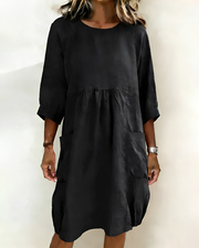 Shadia - Lockeres und Lässiges Midikleid