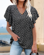 Eleri - Modische Bluse mit V-Ausschnitt