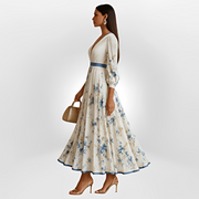 Klarise - Elegantes Kleid mit Wickel-V-Ausschnitt