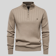 Herrenstrickpullover Mit Halbem Reißverschluss | Winter