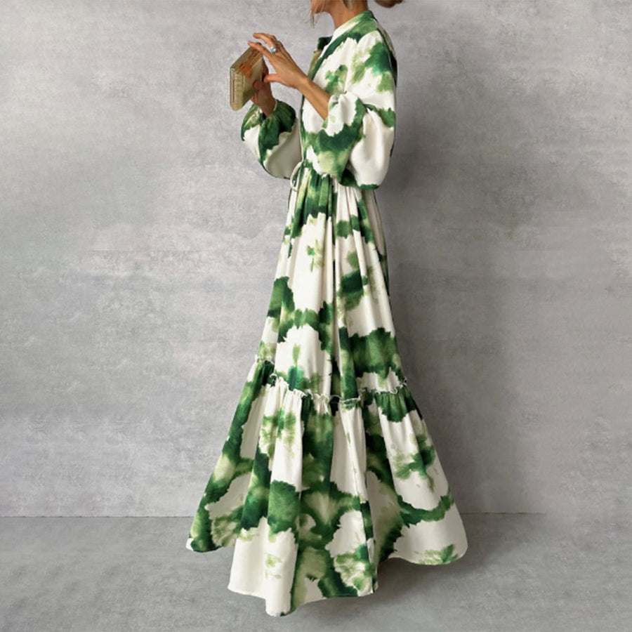 Elegantes Grünes Maxi-Kleid für besondere Anlässe