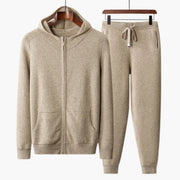 Unisex Jogginganzug mit Kapuze und Reißverschluss für alle Jahreszeiten