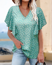 Eleri - Modische Bluse mit V-Ausschnitt
