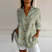 Eleanor - Stilvolle Bluse mit Knopfleiste