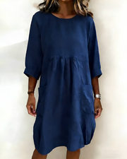 Shadia - Lockeres und Lässiges Midikleid
