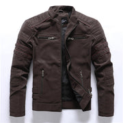 Schwarze Bikerjacke Für Herren | Mit Reißverschluss