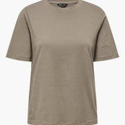 Damen T-Shirt mit Rundhals und kurzen Ärmeln aus Leichtstoff