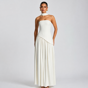 Fatimea - Stilvolles Tube-Top Maxikleid