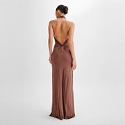 Jianna - Stilvolles Neckholder-Maxikleid
