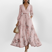 Klarise - Elegantes Kleid mit Wickel-V-Ausschnitt