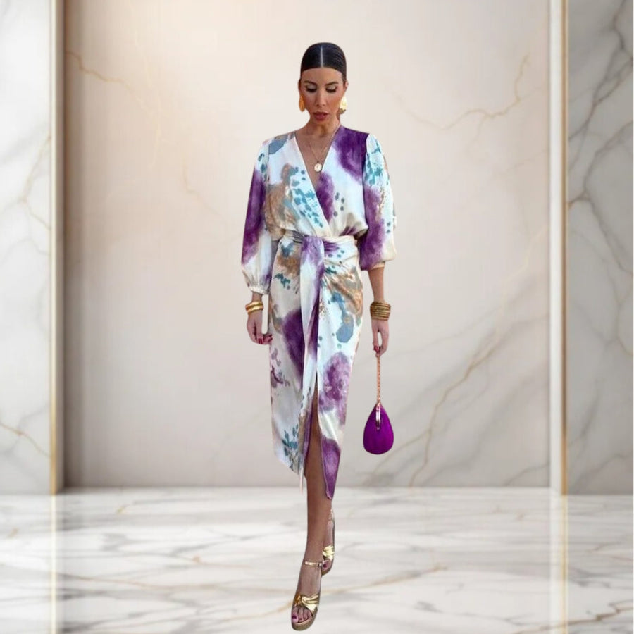 Valeria | Elegantes Kleid mit Knoten in der Taille