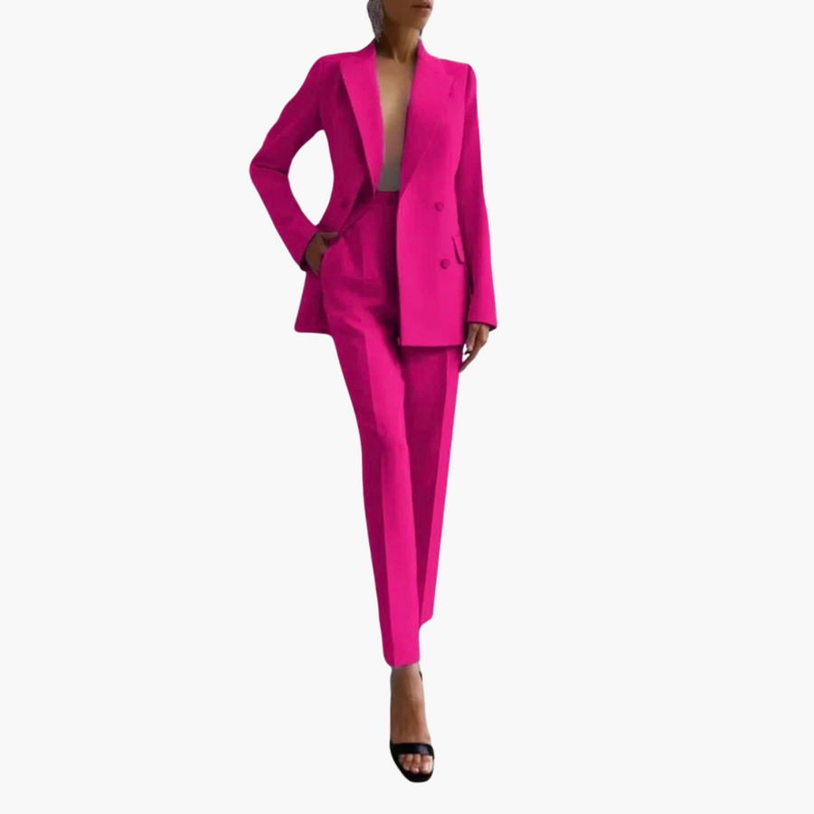 Elegantes Damen Blazer-Ensemble - Taillierter Schnitt mit Hose