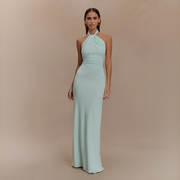 Jianna - Stilvolles Neckholder-Maxikleid
