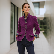 Valerie - Elegante Stehkragenjacke