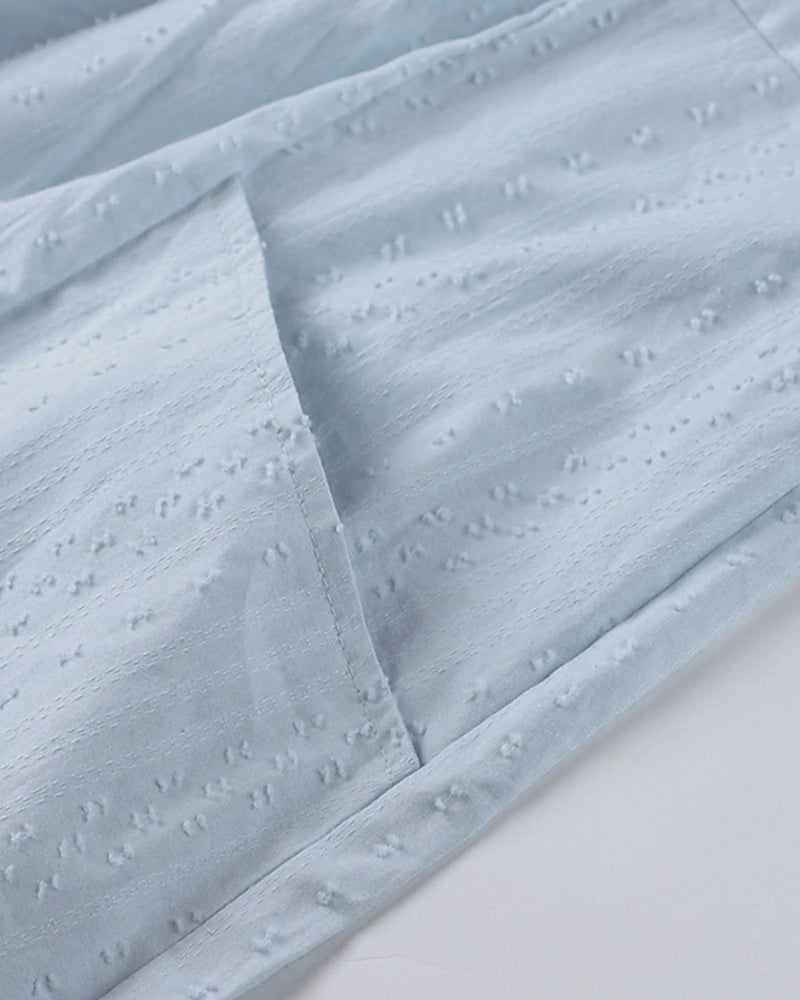 Bequemes - Leichtes Strandkleid in A-Linie mit V-Ausschnitt | Lässiges Sommerkleid mit Dreiviertelärmeln für dich