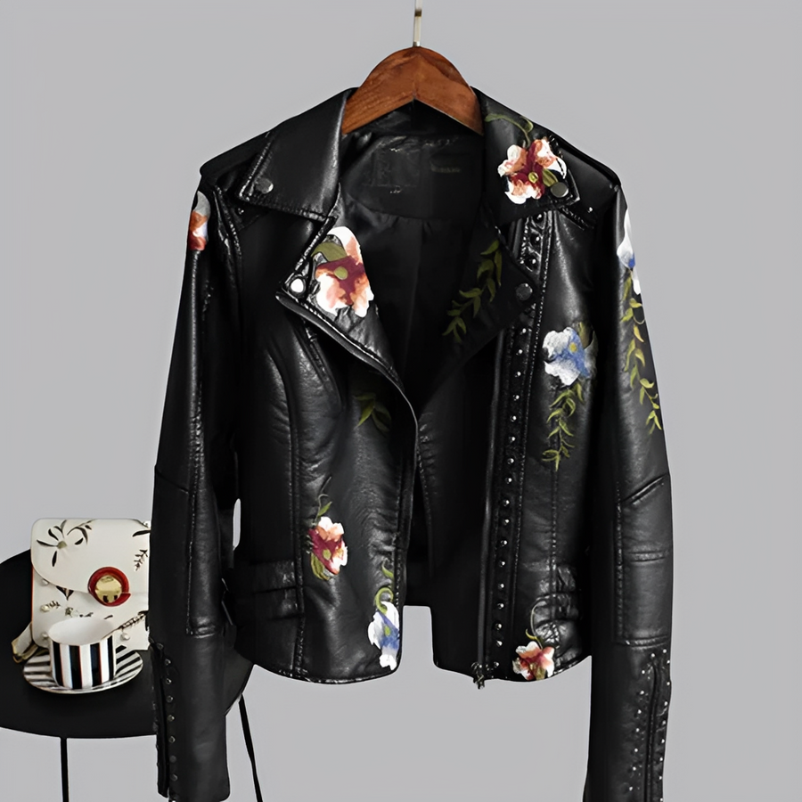 Zoey - Vintage-inspirierte bestickte Jacke