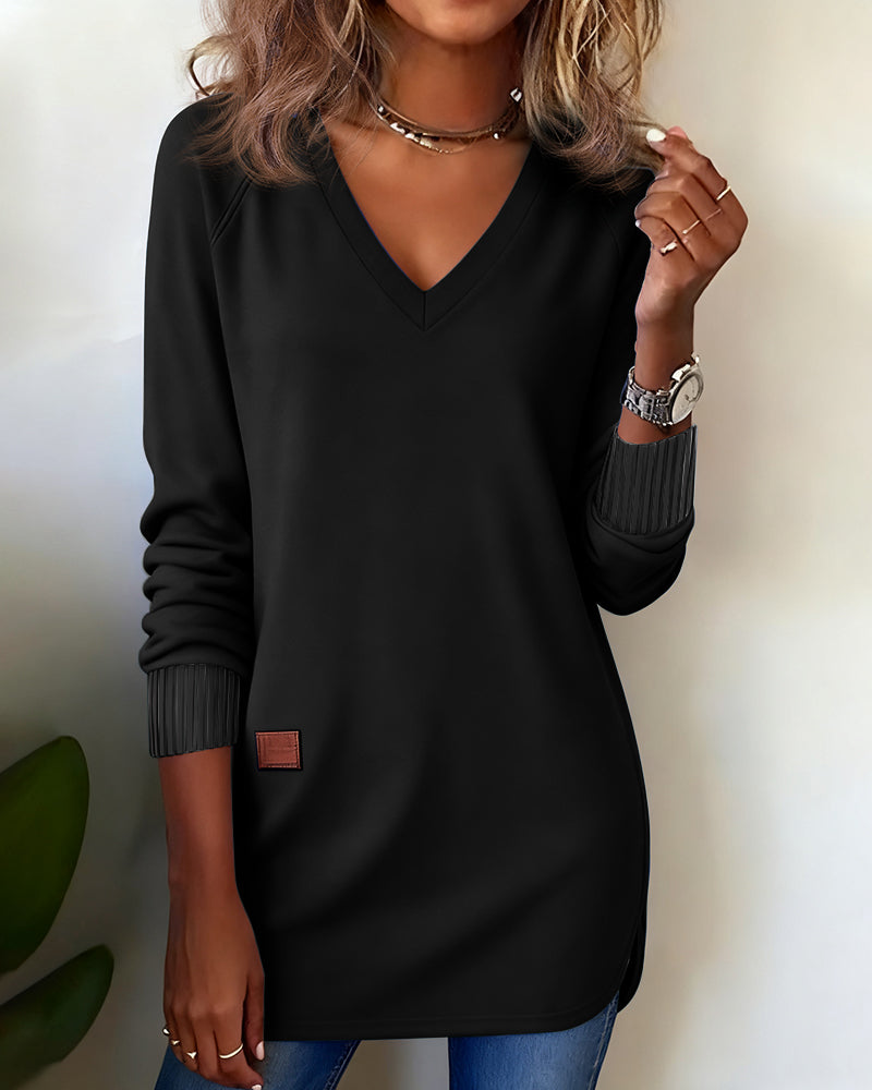 Leonie | Modischer Damen Pullover elegant & V-Ausschnitt
