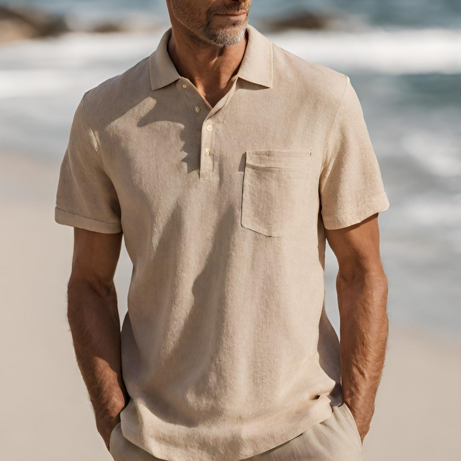 Heidi-Mode | Luxuriöses Leinen Poloshirt