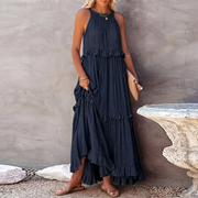 Vessa - Stilvolles Stufen-Maxikleid